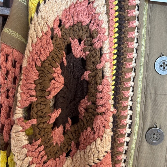 Free People RARE Multicolor Crochet jacket - Picture 3 of 5